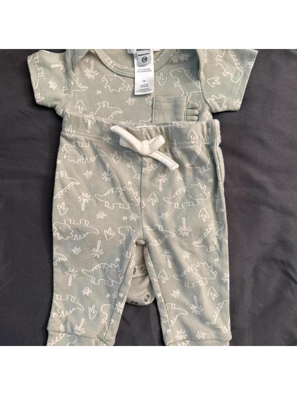 WonderWink Kid's Green and Grey Sleepsuits-babygrow‎